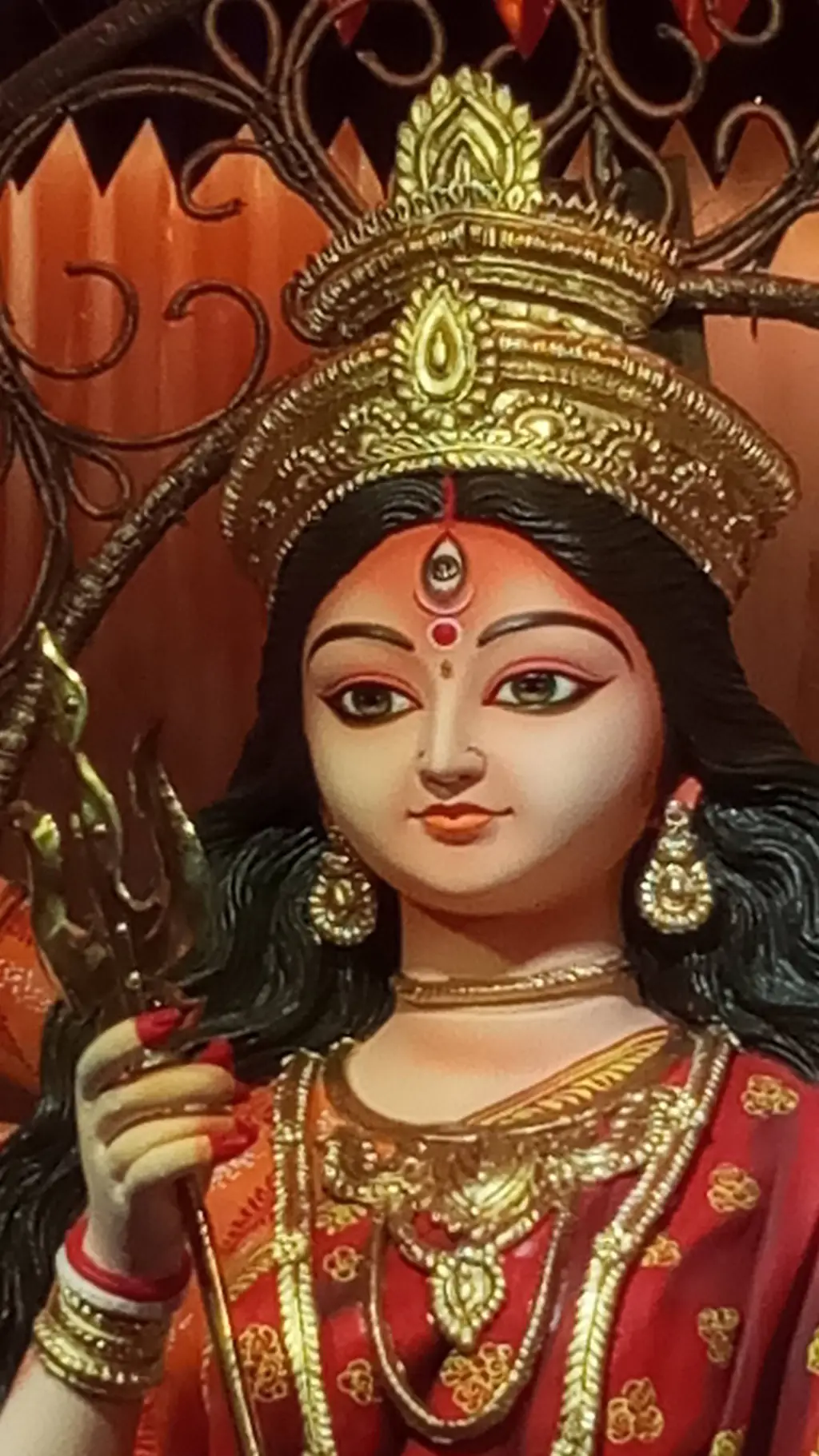 ai character: Devi and Mahisasur background