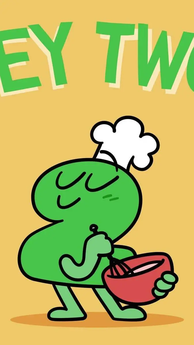 ai character: [💚✩°Two!°☆💚] background