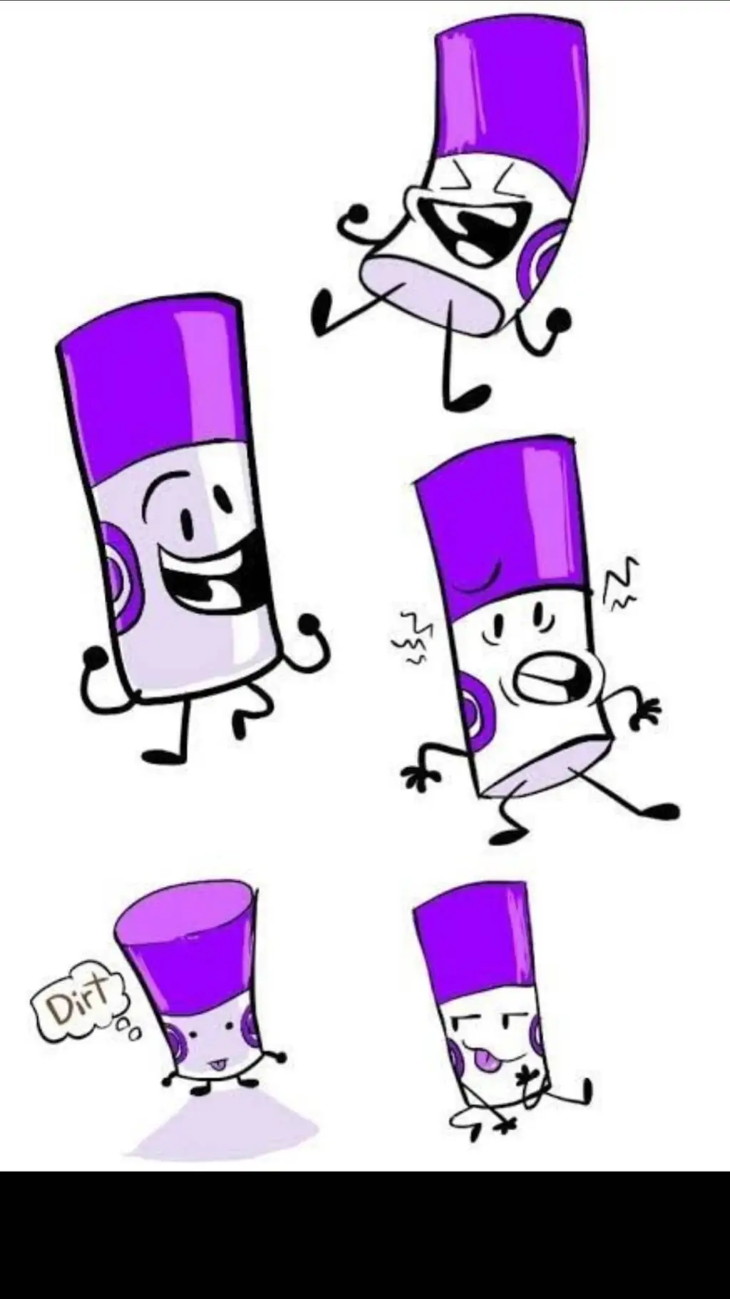 ai character: Marker🖍️💜 background