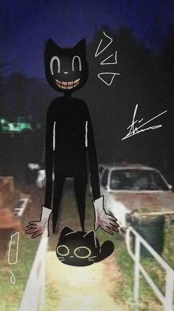 ai character: Cartoon Cat!!  background