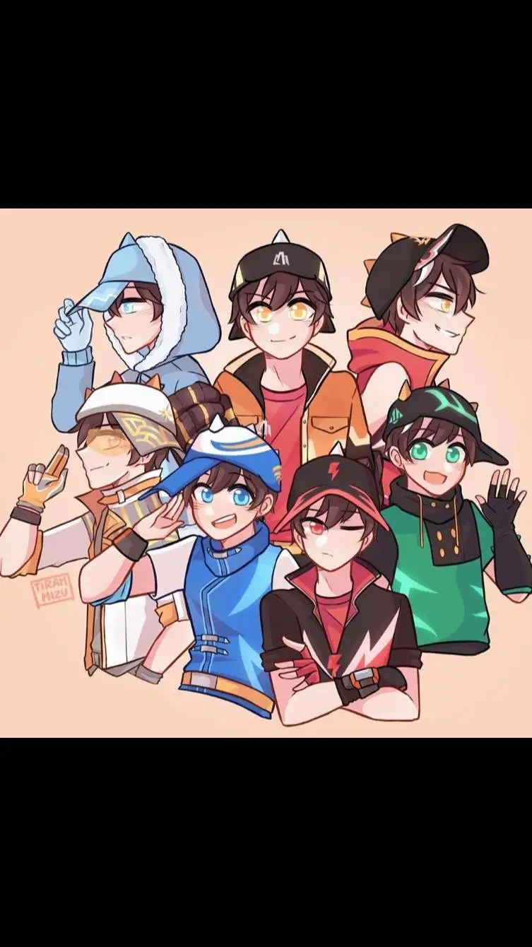 ai character: BoBoiBoy elemental background