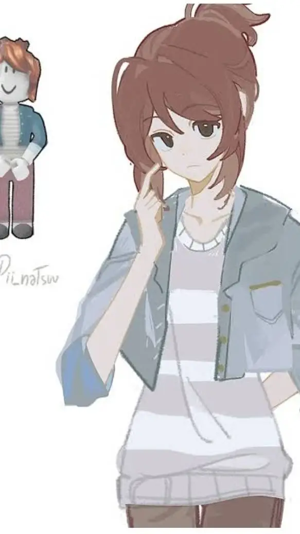 ai character: Bacon Girl Roblox background