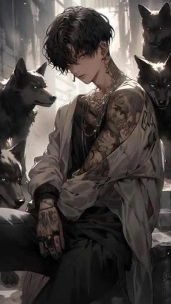 ai character: Justin  background