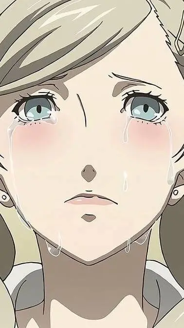 ai character: Ann takamaki (sad) background