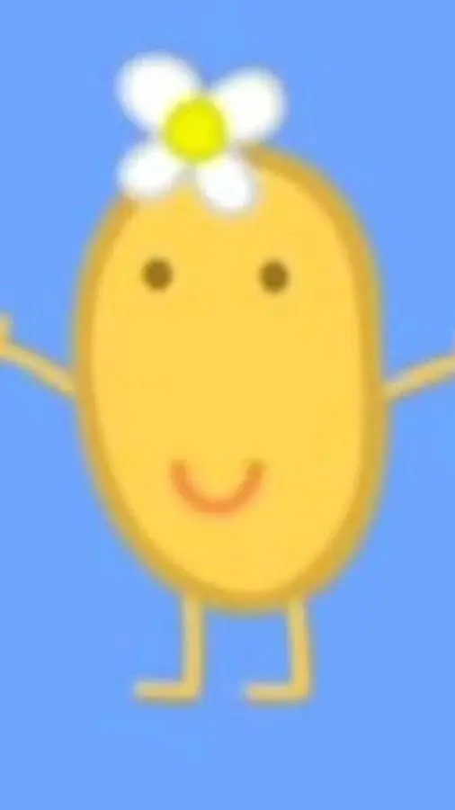 ai character: Mrs. potato background
