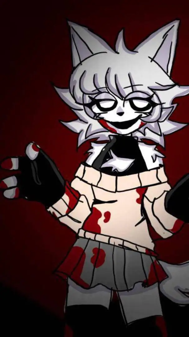 ai character: Wenda but horror  background
