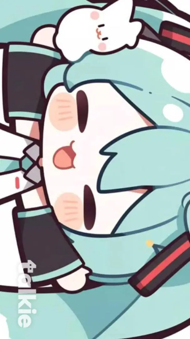 ai character: Hatsune miku(baby) background