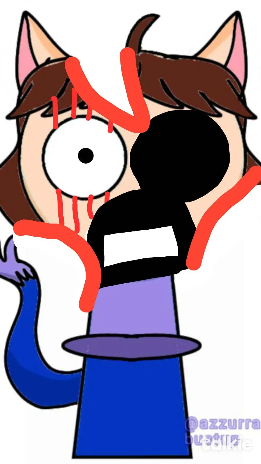 ai character: The scarlet sun background