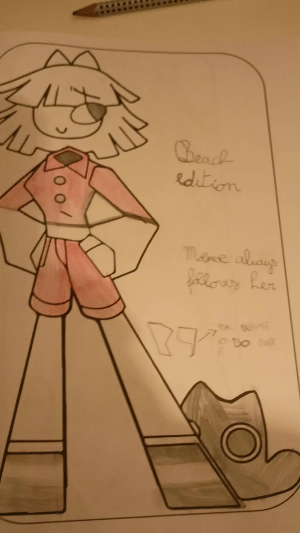 ai character: Claire(⛱️ edition) background