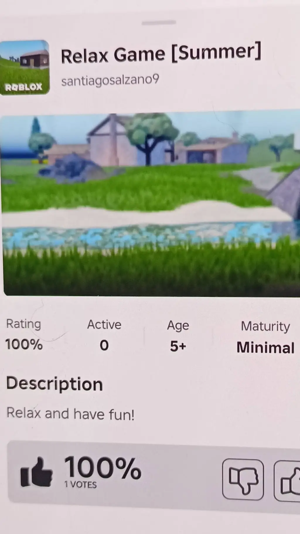 ai character: Relax game[summer] background