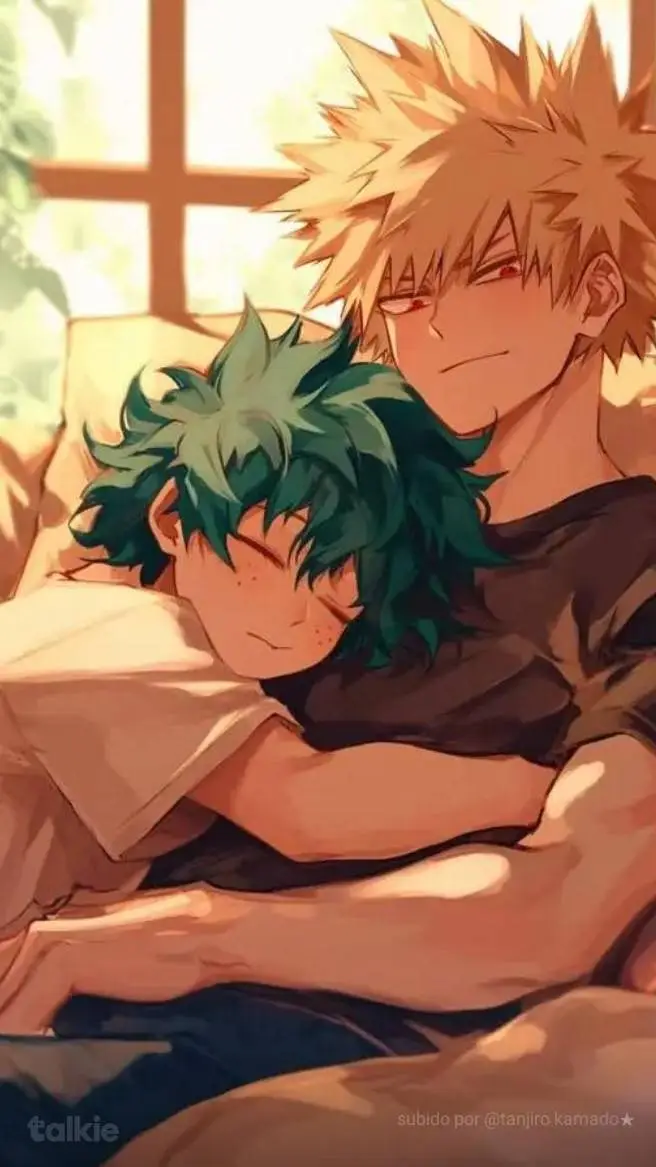 ai character: bakugo y deku background