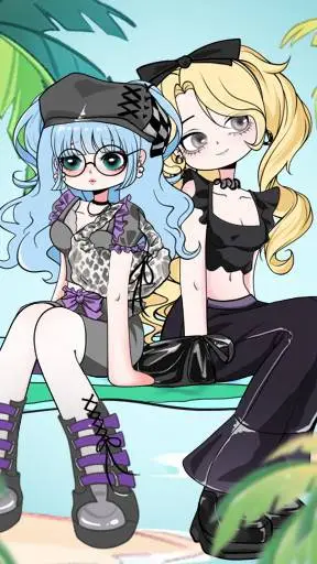 ai character: Lisa and Lila background