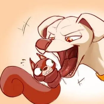 chat with ai character: Dog vore