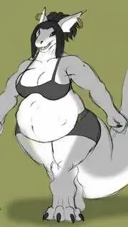 ai character: Shark girl vore background