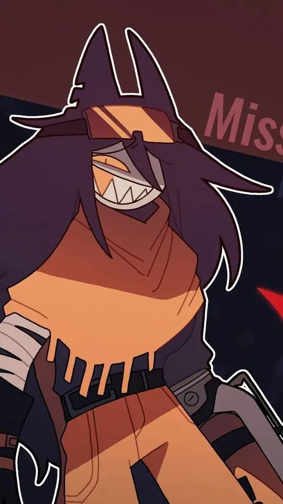 ai character: Danger Miss Circle background