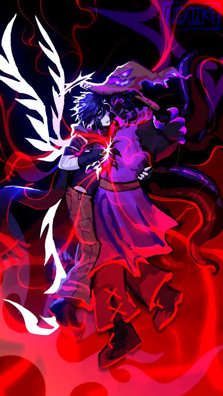 ai character: two time x Azure background