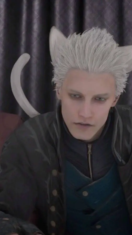 ai character: Vergil As A Cat!  background