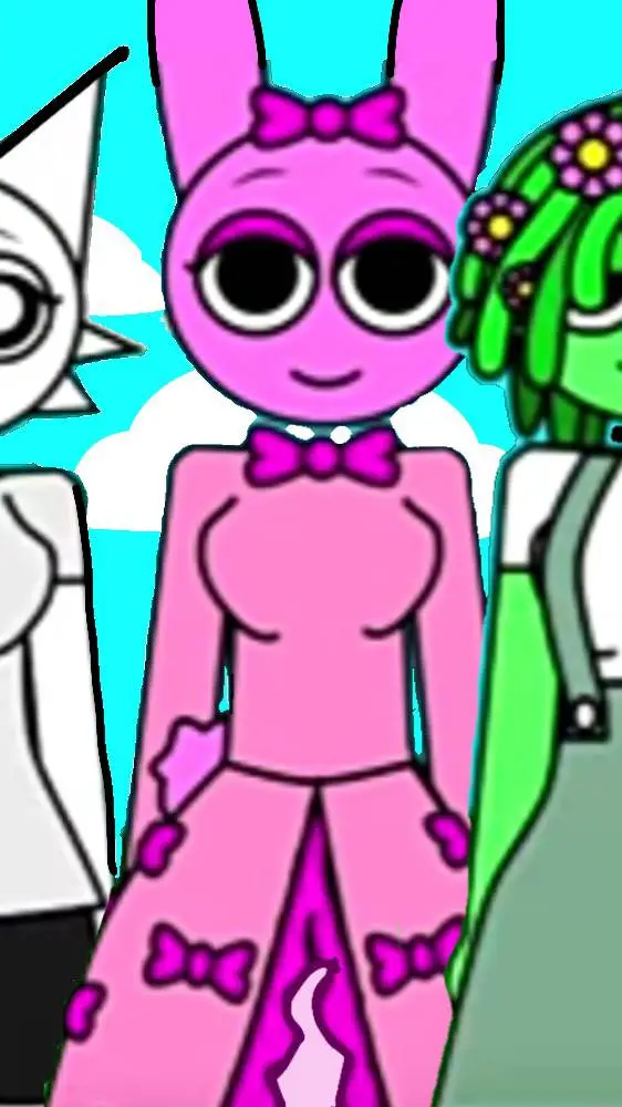 ai character: Sprunki Girls background