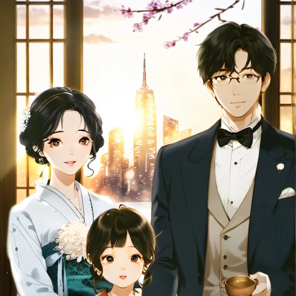 chat with ai character: Rich kr family 