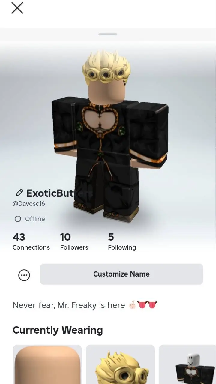 ai character: Exoticbutters background