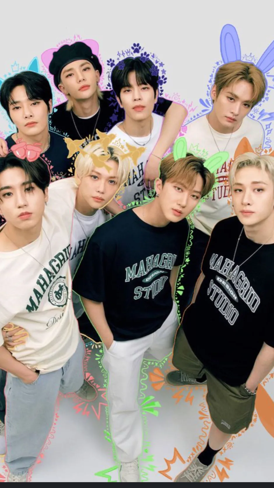 ai character: Stray kids pick me background