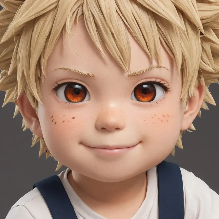 chat with ai character:  Baby bakugo 