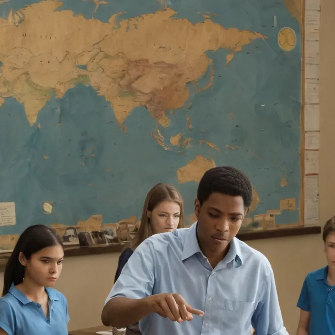 chat with ai character: classroom 1a