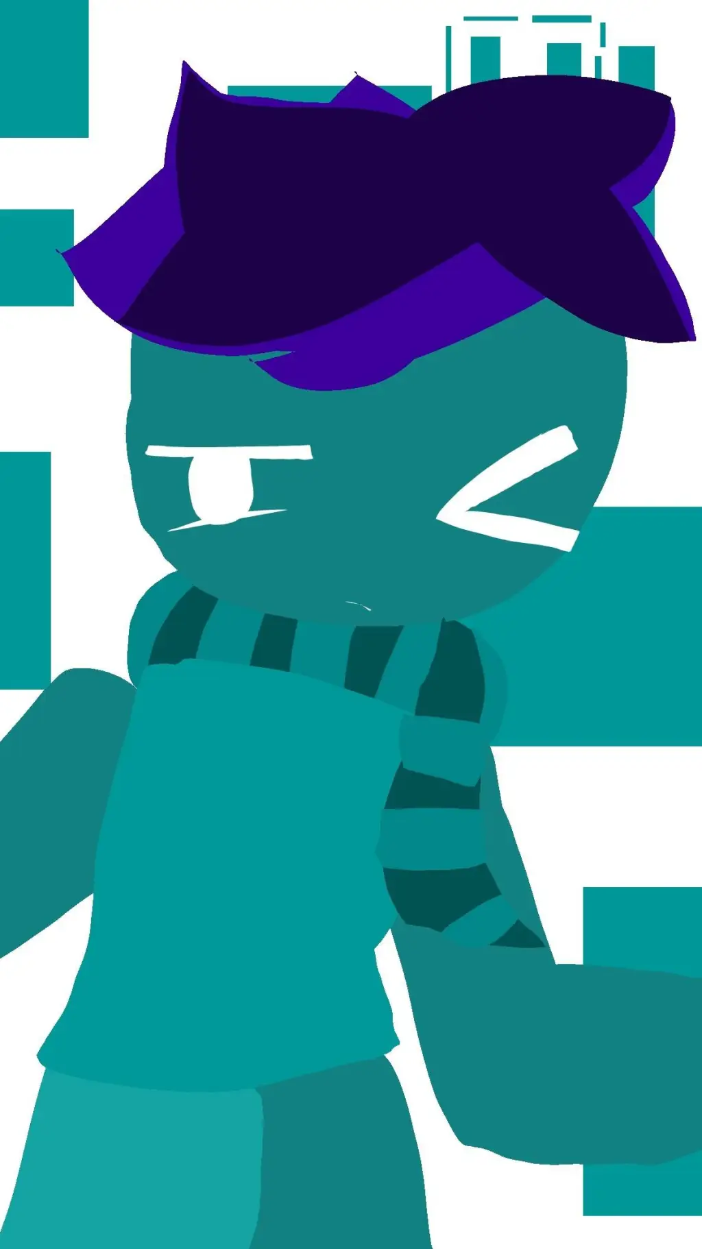 ai character: INVERTED SPROUT background