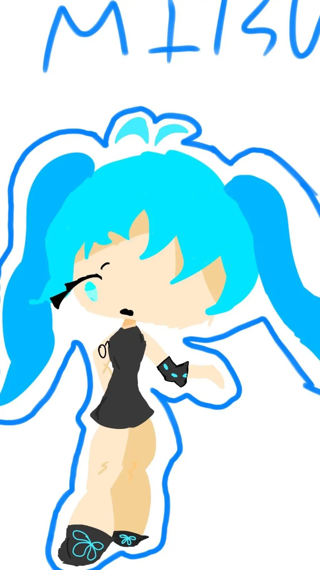 ai character: MIKU🎙🎤🥺 background