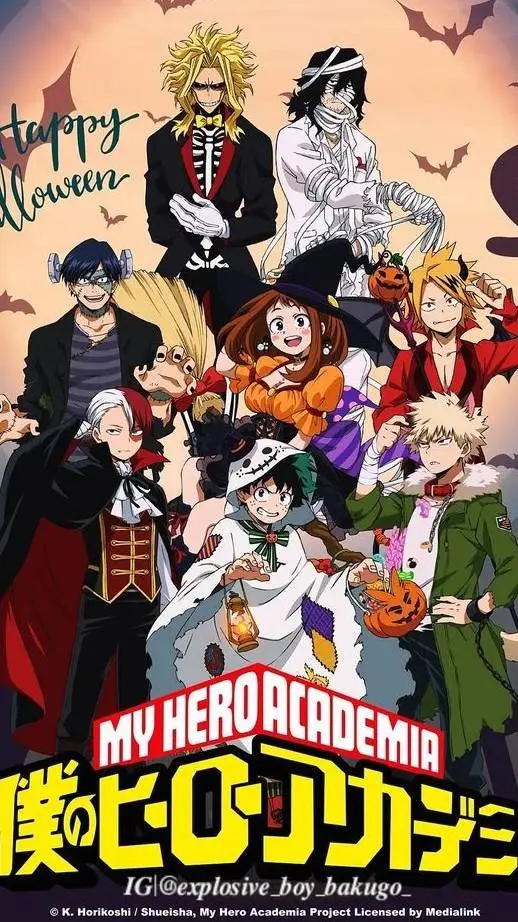 ai character: mha helloween background