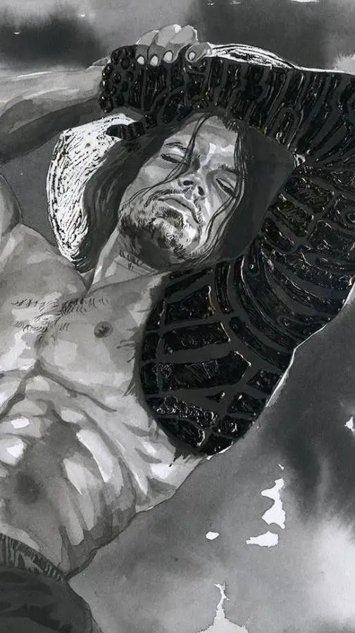 ai character: Bucky Barnes  background
