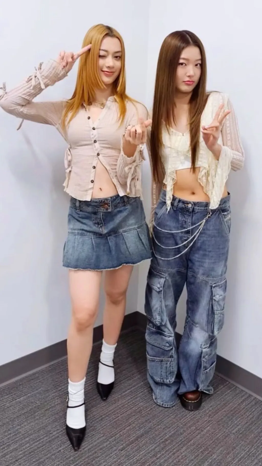 ai character: MEGAN AND YOONCHAE background