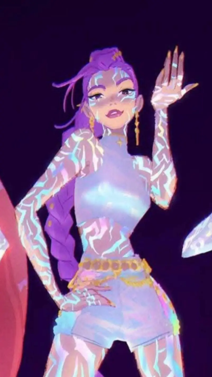ai character: Rumi 💜💜 background