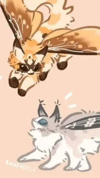 ai character: Smiling critters  background