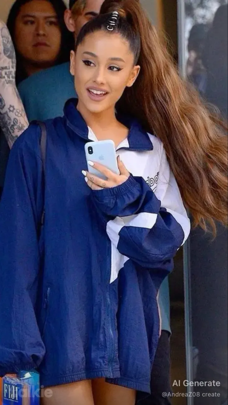 ai character: Ariana grande  background