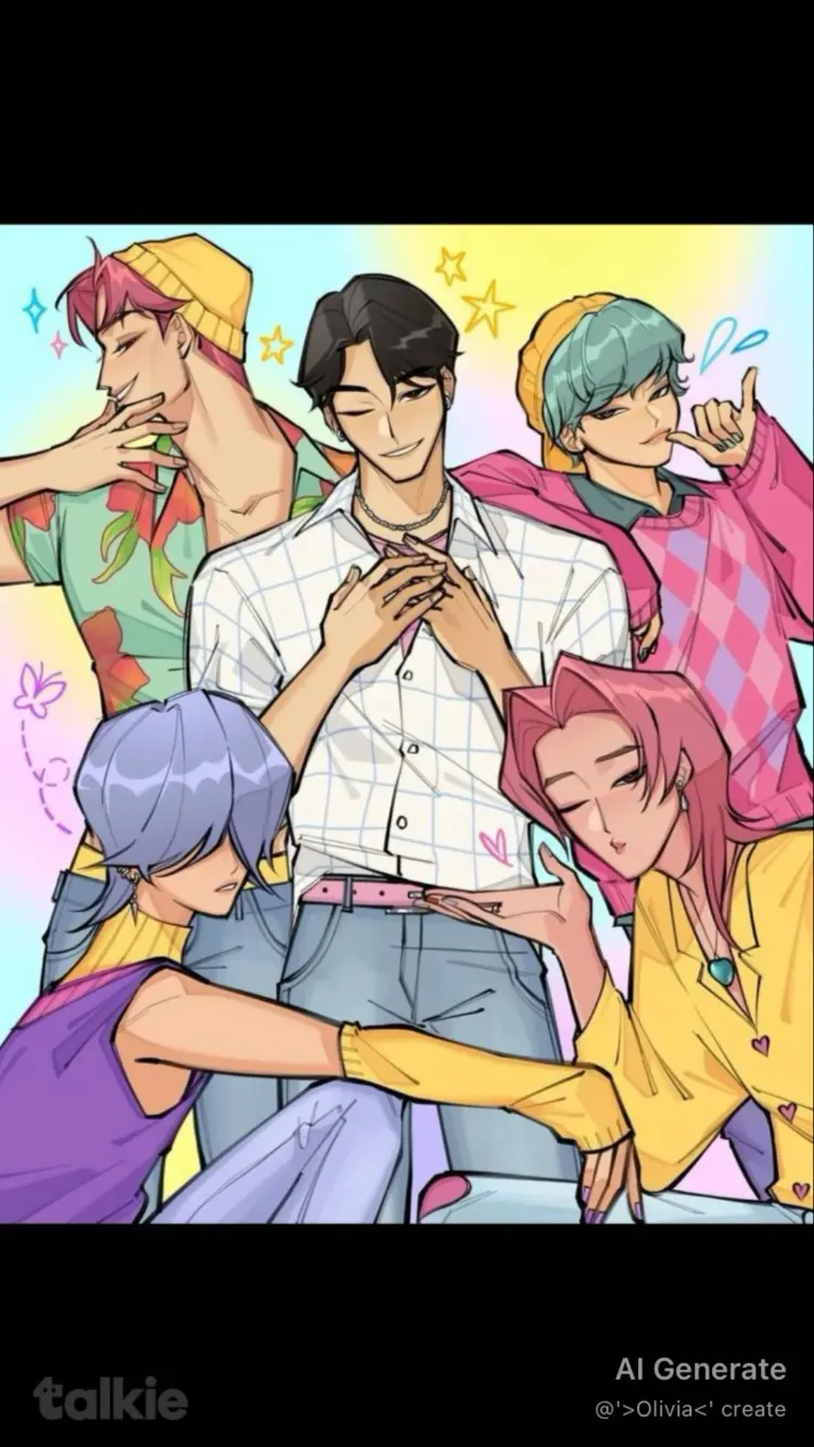 ai character: Saja boys  background