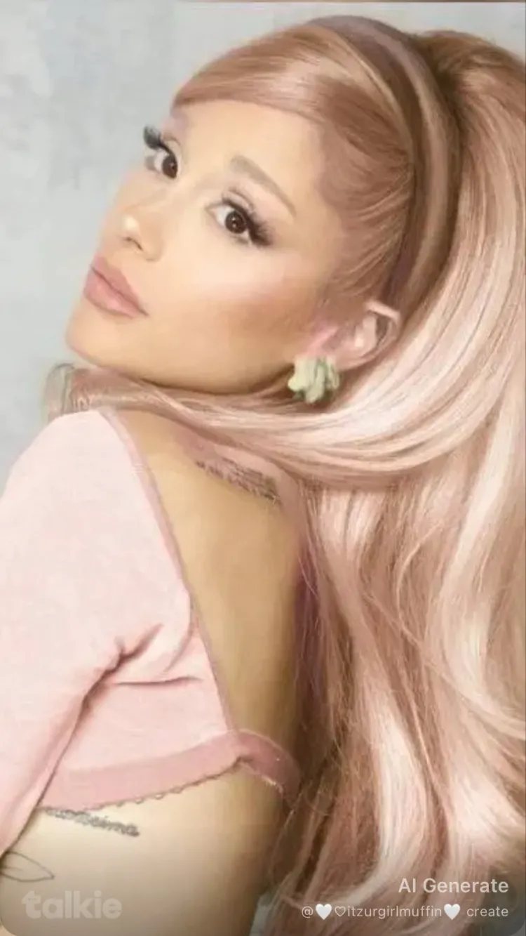ai character: Ariana grande  background
