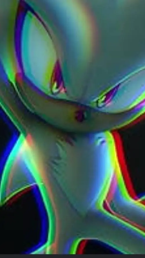 ai character: silver background