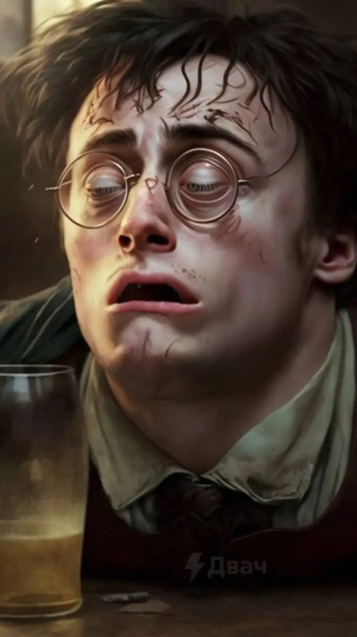 ai character: Drunk Harry Potter background