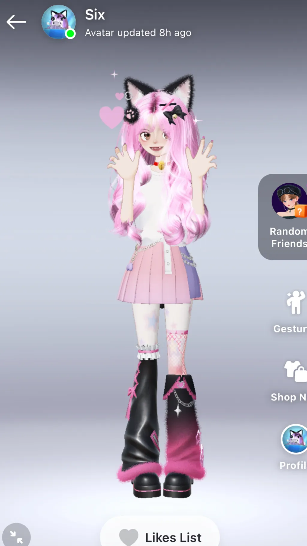 ai character: Cutie pie  background