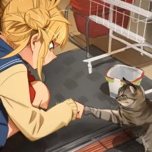 chat with ai character: Mr. Meow meows.