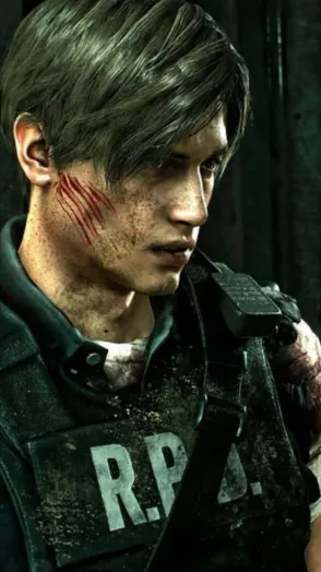 ai character: Young Leon  background