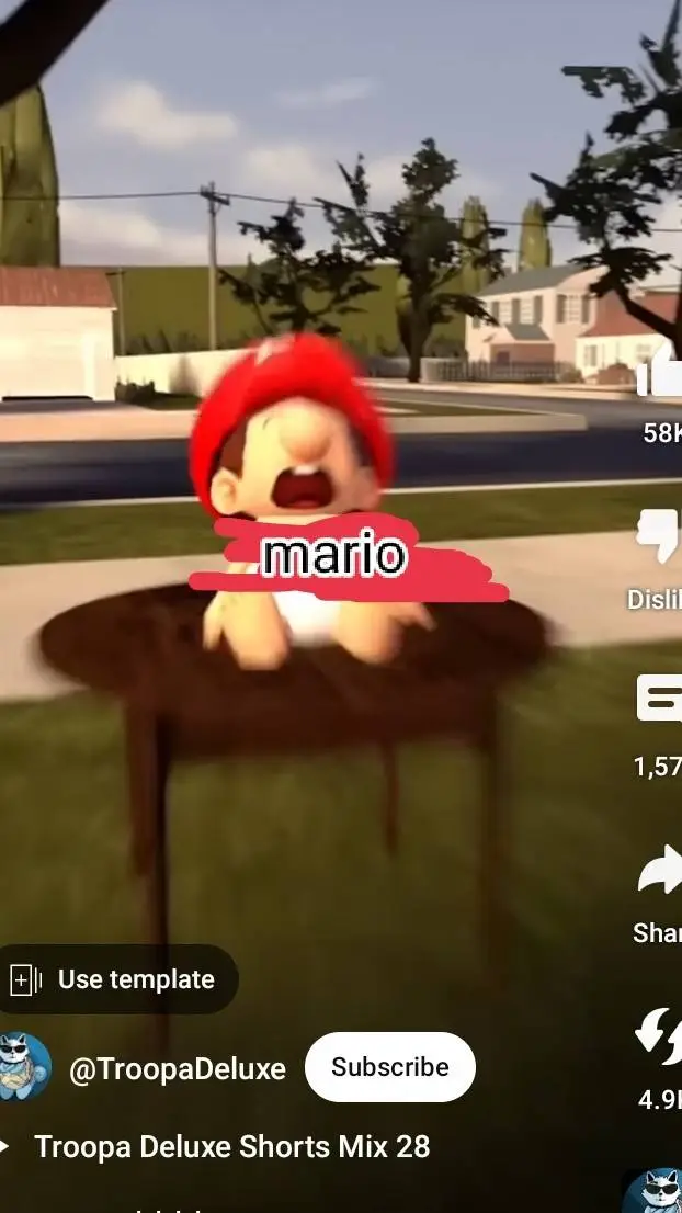 ai character: baby mario background