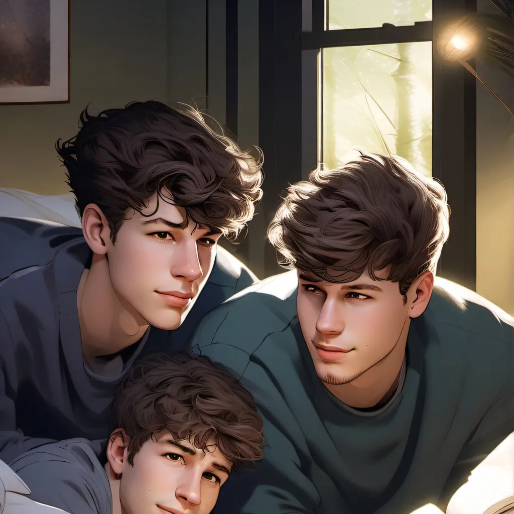 chat with ai character: Boy sleepover BL