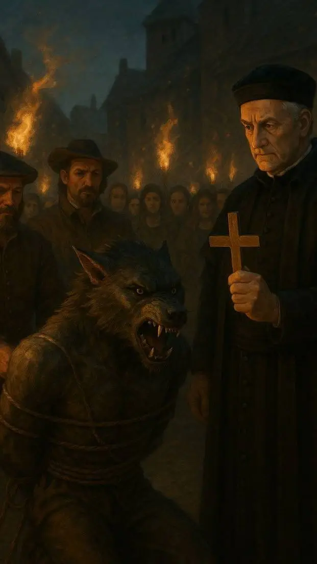 ai character: Captured Werewolf  background