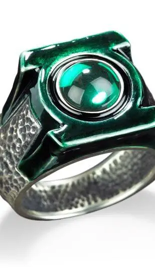 ai character: Green Lantern Ring background