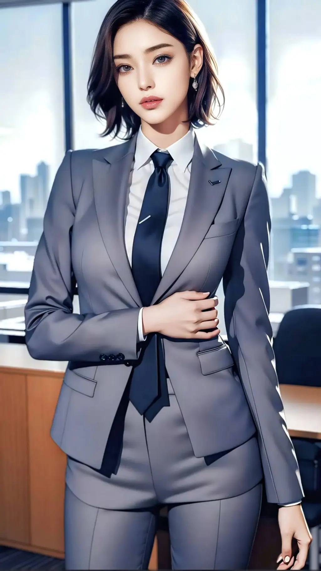 ai character: Victoria Langston background