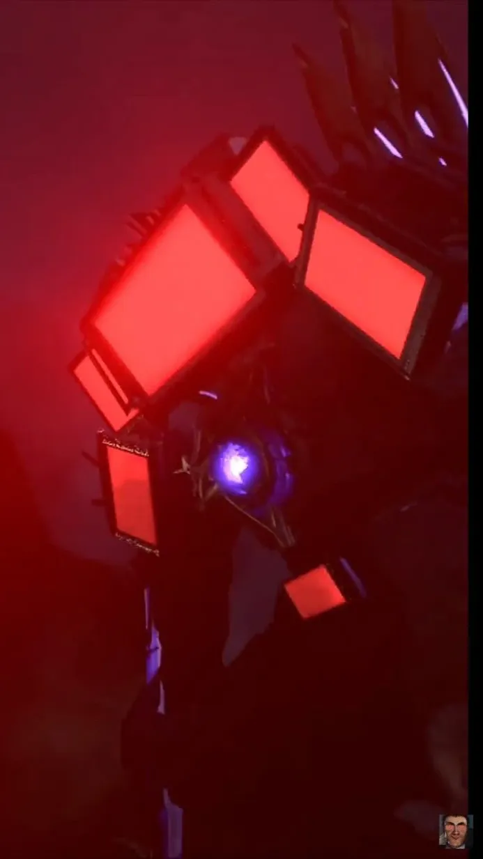 ai character: Titan TV Man background