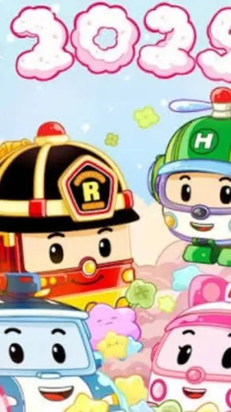 ai character: Robocar in school background