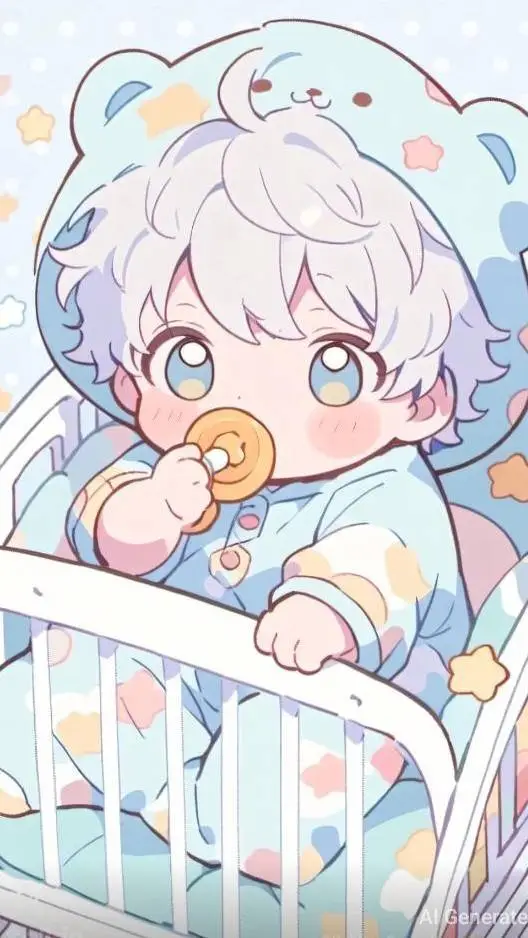 ai character: baby Theo  background
